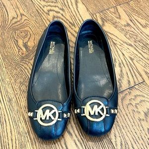 Michael Kors black and gold flats. Size 6.5